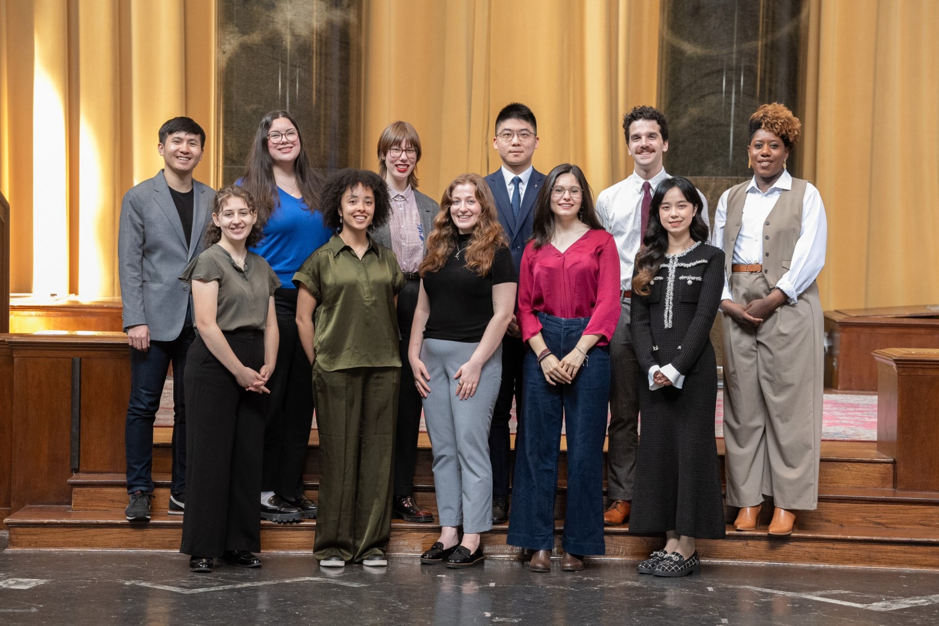 2025 SynThesis finalists. Top row (L to R): Haakon Huynh, Isabelle Goslan, Alena Struzh, Zhuoyan Chen, Peter Silverstein, Emmanuela Douyon. Bottom row (L to R): Katherine Stitt, Kimberly Snijders, Dani Pergola, Teresa Mondría Terol, Siyu Hua. Not pictured: Kirill Shabalin. Twelve students smiling in a group photograph.