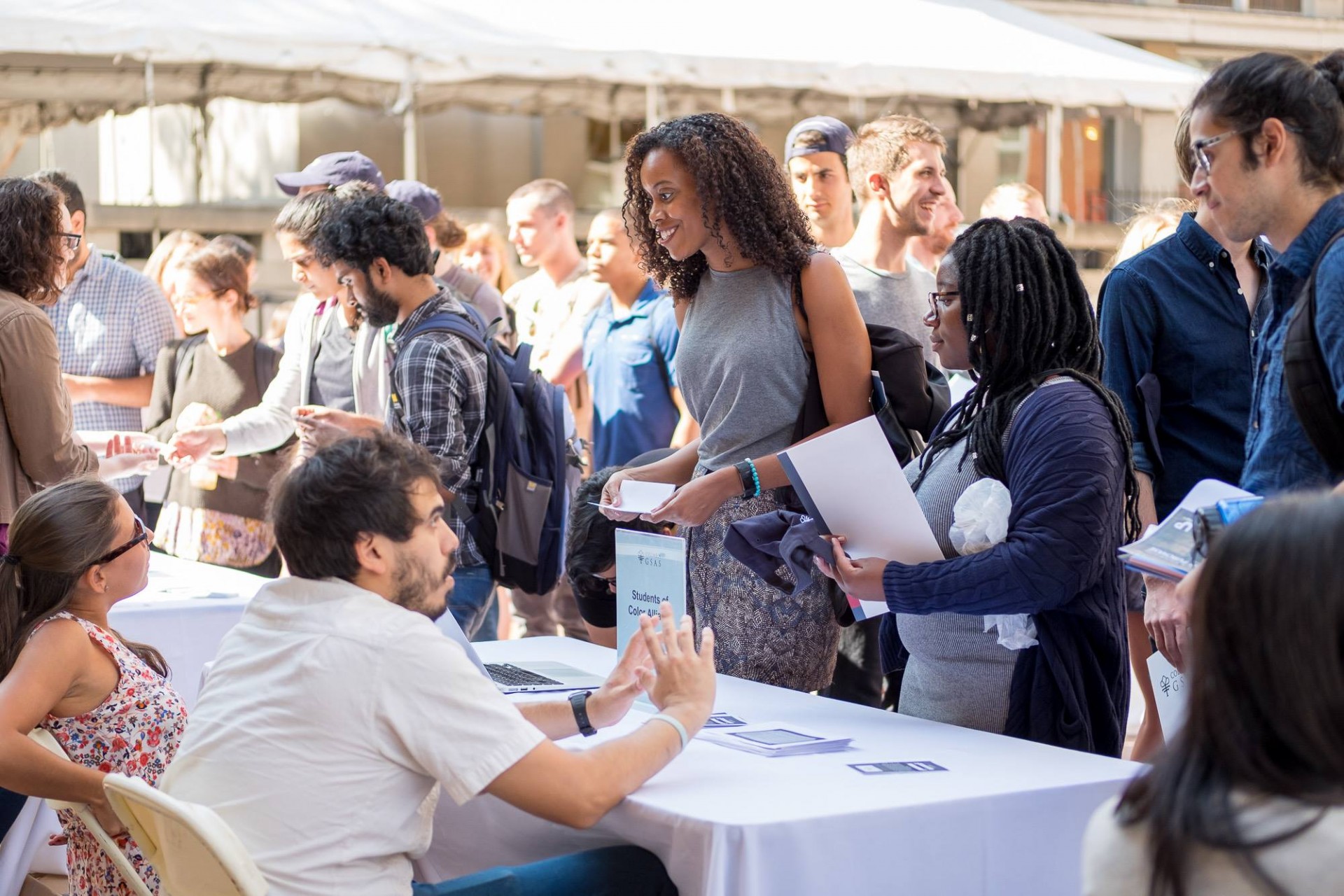 people at a job fair