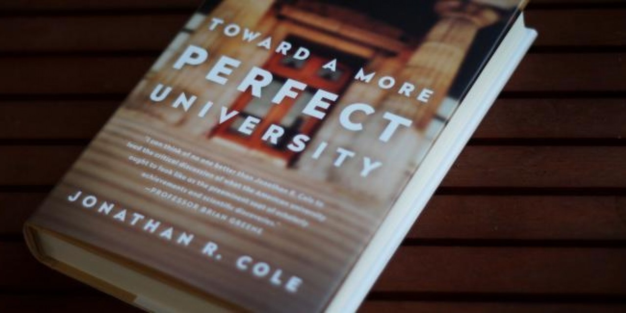 A cropped photo of Toward a More Perfect University.