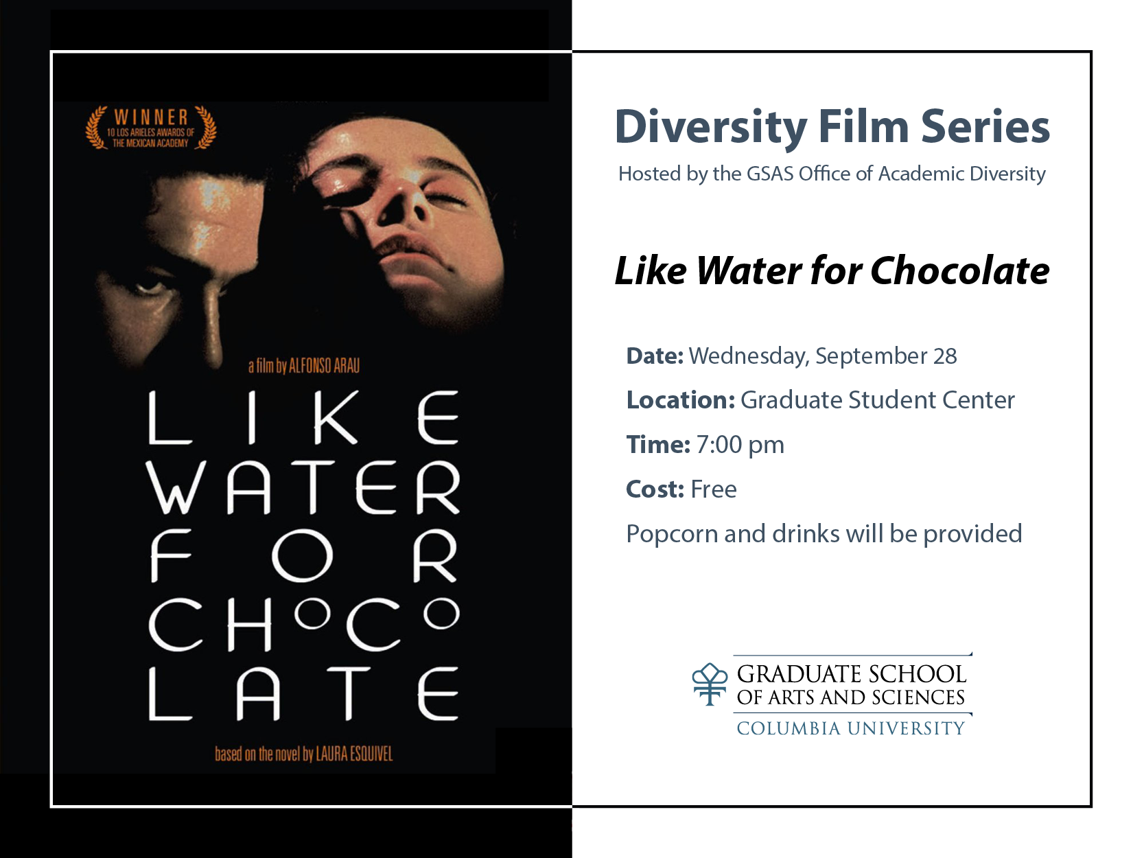 Like water for chocolate poster
