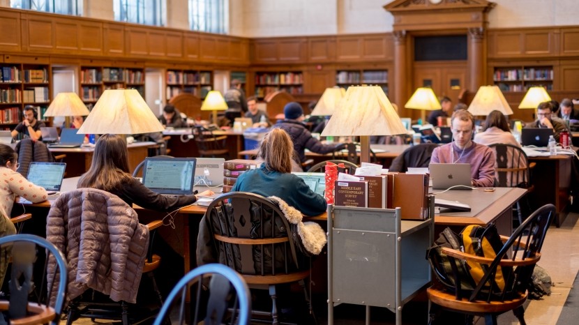 people in the library