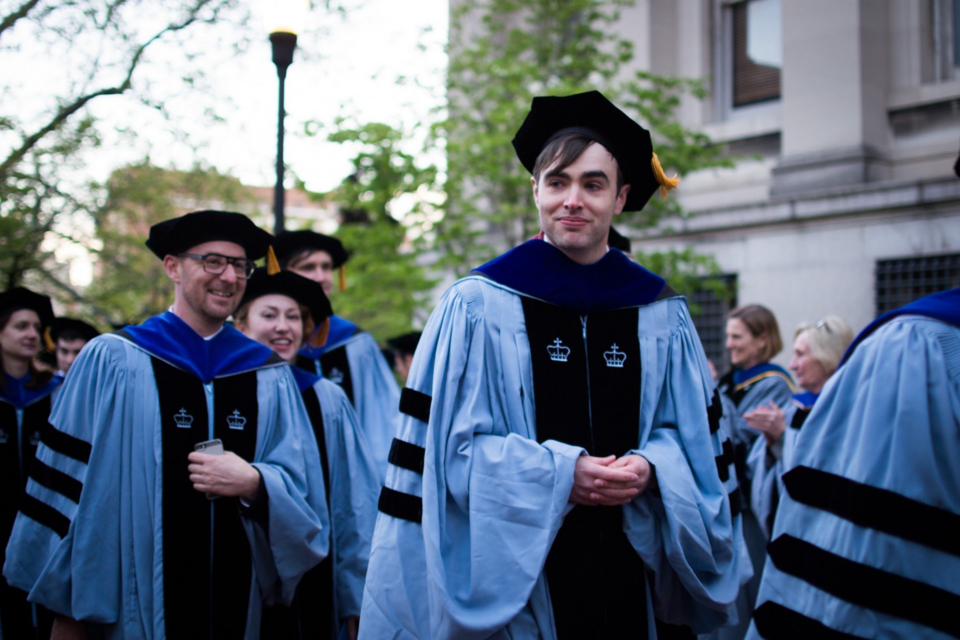 students graduating