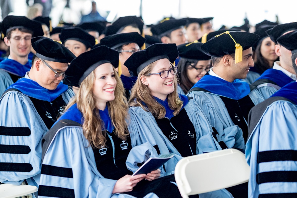 PhD candidates take their seats for the ceremony. PhD candidates take their seats for the ceremony.