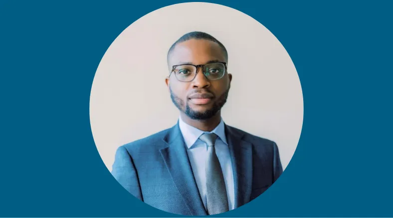 A man in a suit.