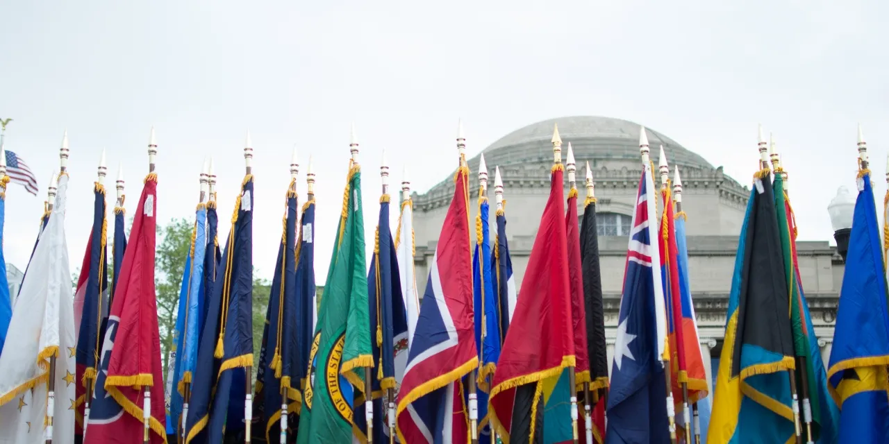 various international flags
